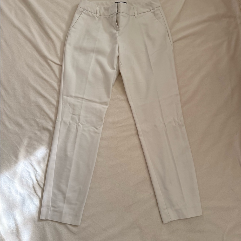 Express Women's Elegant White Ankle Pants